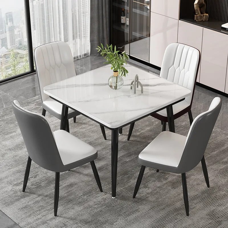 钢化玻璃餐桌椅组合正方形饭桌2人家用吃饭小户型奶茶店休闲洽谈,住宅家具,玻璃餐桌,淘宝优惠券,粉丝福利购,淘宝优惠卷