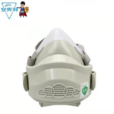 安爽利309G硅胶防尘口罩防工业粉尘打磨煤矿装修透气面具滤棉kn95