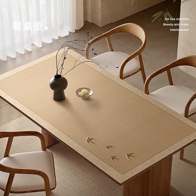 餐桌垫茶几垫皮革桌布原木风防水防油防烫隔热免洗桌布桌面保护垫