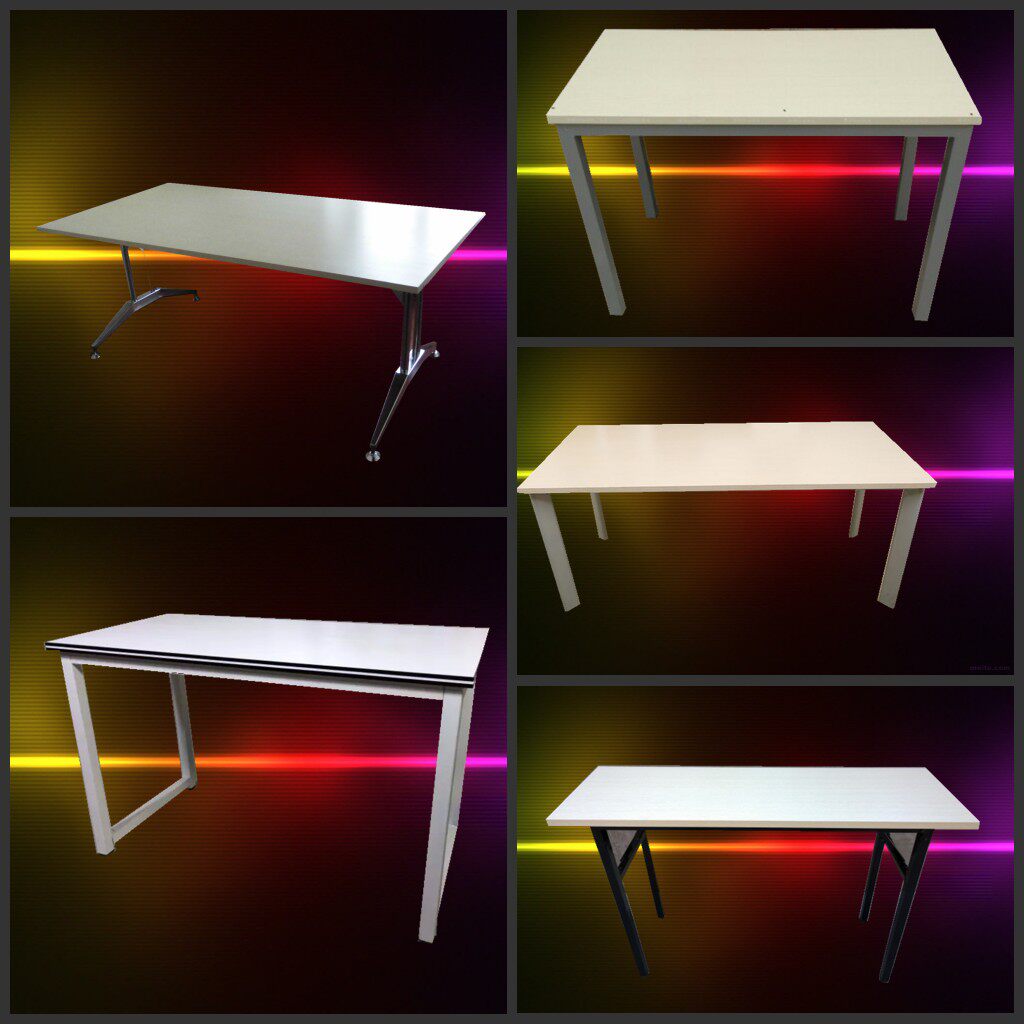 定做各种尺寸 办公桌电脑桌简易铁架桌长条桌培训桌折叠桌会议桌