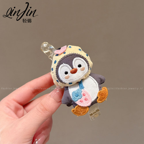 可爱布偶企鹅发夹女香蕉夹