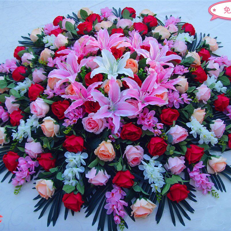 仿真台花高档酒店餐桌电动转盘花装饰花饭店大圆桌台花圆形大摆花,鲜花速递/花卉仿真/绿植园艺,仿真花,淘宝优惠券,粉丝福利购,淘宝优惠卷