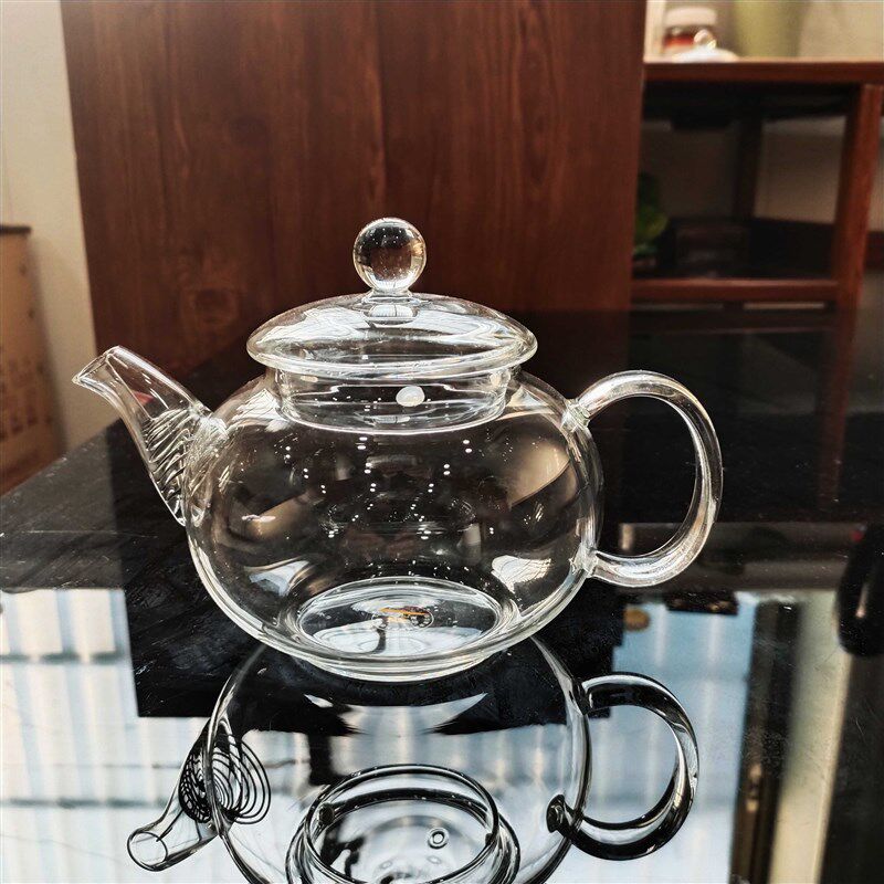 雅风耐高温玻璃电陶炉直火加热加厚透明花茶壶