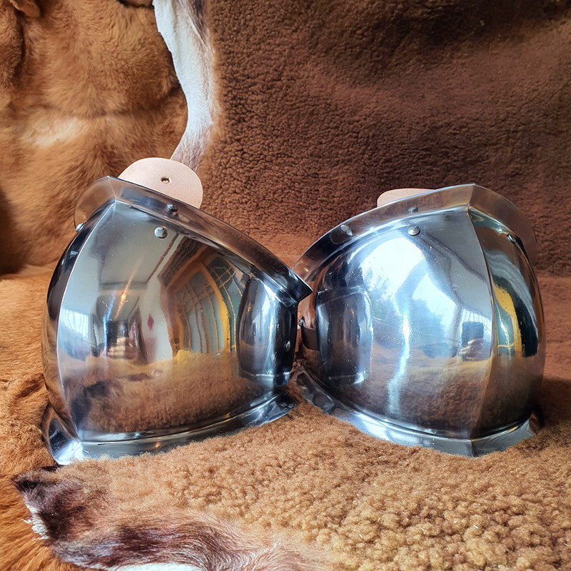 中世纪盔甲 手护膝板甲 金属铁膝盖 真人可穿戴