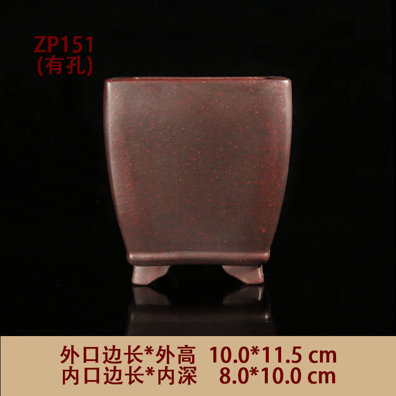紫砂花盆签筒手工盆景盆兰花盆高筒签筒老桩盆仿古古风精品
