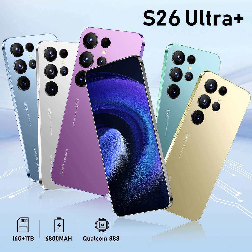 跨境手机S26+Ultra真4G安卓外贸7.3大屏800万像素16+1T智能大电池
