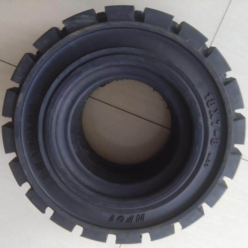 供应叉车轮胎实心胎充气胎18*7-8实心轮胎18X7-8合力杭叉龙工轮胎