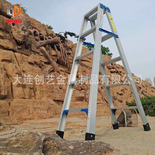 铝合金1-6米加厚加宽人字梯承重150KG双侧工程登高工业A字型梯子