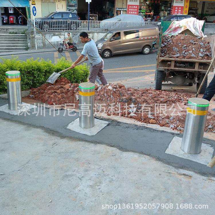 尼高迈全自动升降柱304不锈钢电动升降柱学校景区公园升降柱路障