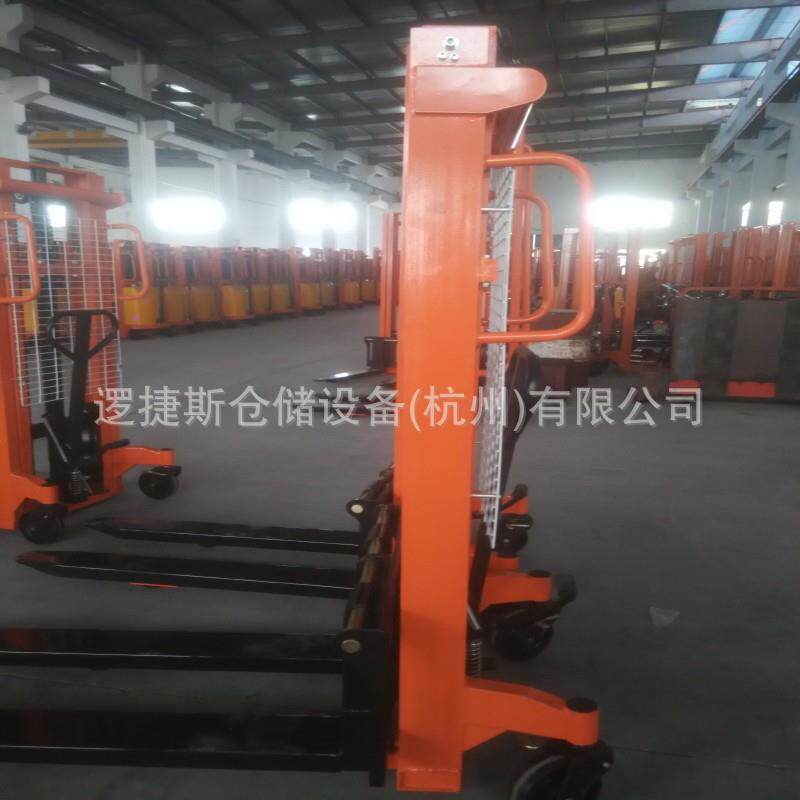 手动堆高车液压升降搬运堆垛车装卸铲车叉车1吨升高托盘堆高车