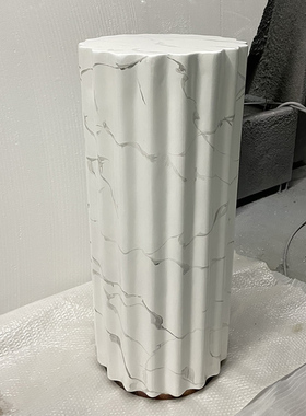 简约现代展示台底座客厅玄关电视柜旁装饰圆柱摆台摆件底座雕塑台