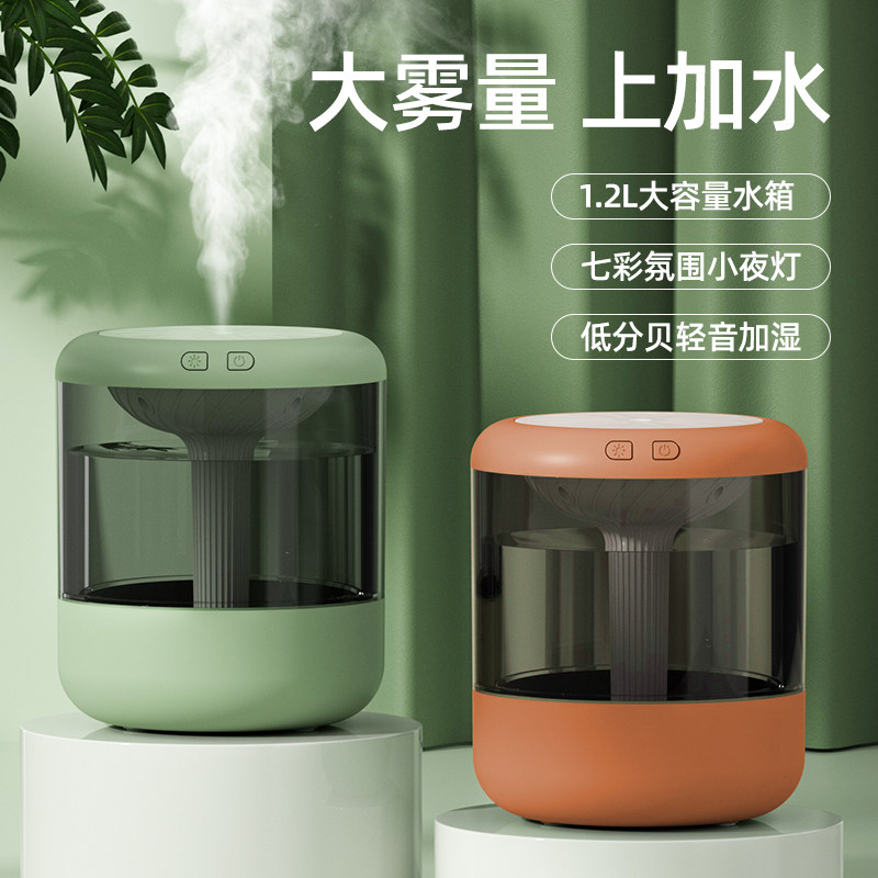 家用大容量静音卧室加湿器宿舍USB大雾量办公室桌面恒湿喷雾器