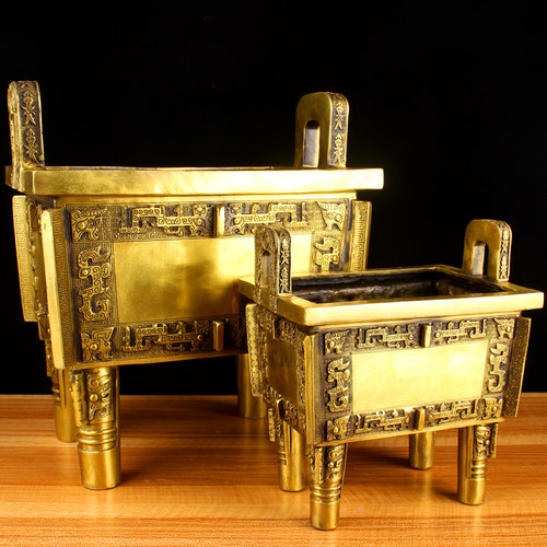 铜司母戊鼎摆件  铜鼎盛千秋摆件 铜盛鼎摆件