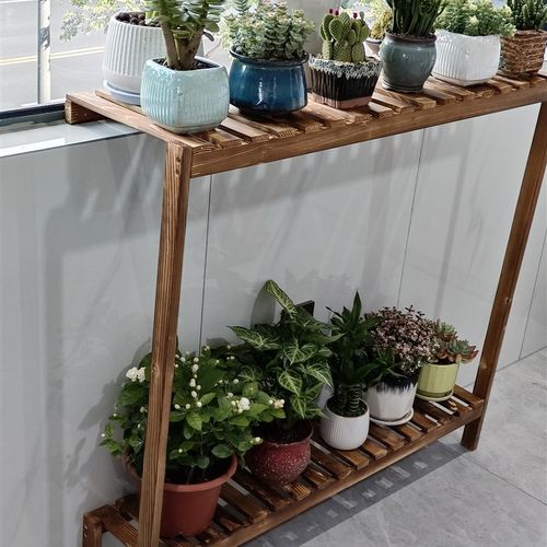 实木花架阳台窗台加宽加高多层落地搭窗台绿植加粗加厚花支架客厅