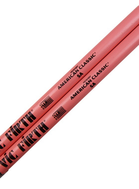 美产 Vic Firth 5A粉色 架子鼓 爵士鼓 鼓棒 鼓槌 鼓锤 鼓棍