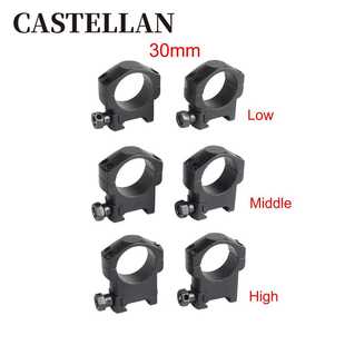 30mm瞄准镜管夹 铝合金瞄夹 加固瞄准镜支架电筒支架一盒二个
