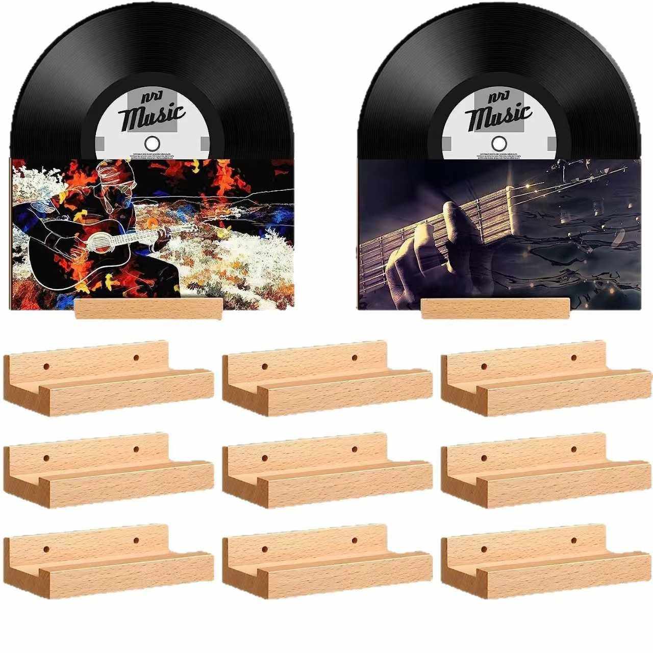 简约风墙壁唱片木质置物架客厅装饰墙上置物架卧室木质黑胶唱片架,乐器/吉他/钢琴/配件,软音源,淘宝优惠券,粉丝福利购,淘宝优惠卷