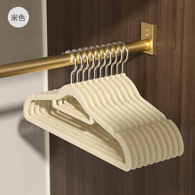 拍一发20只！植绒衣架无痕防滑干湿两用衣柜收纳衣架41.5*22cm