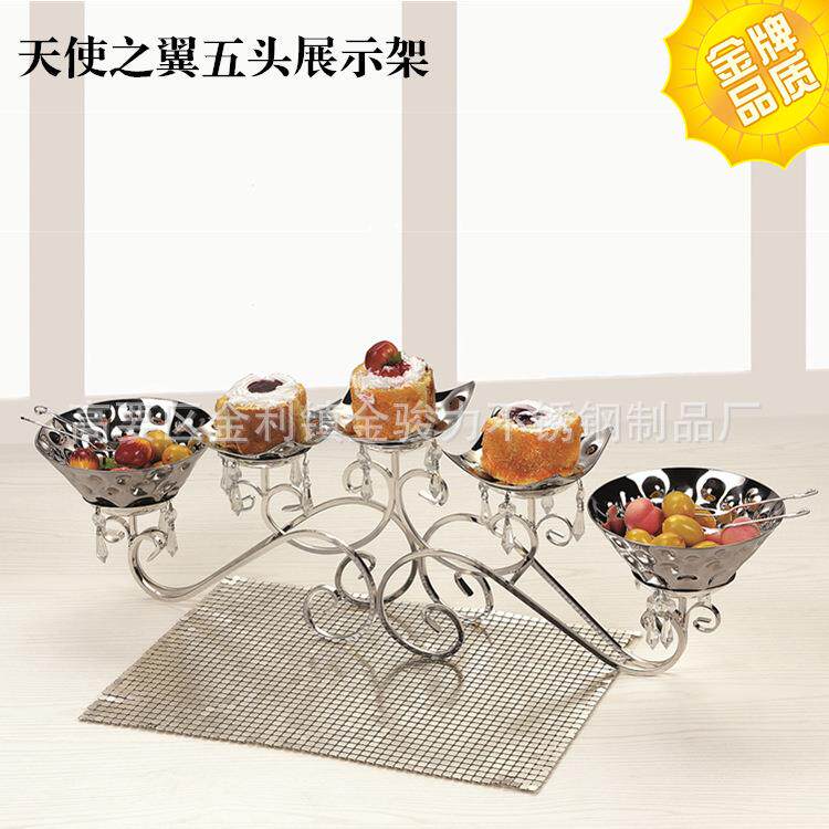 欧式下午茶三层点心架冷餐茶歇甜品台摆件婚庆杯子蛋糕西点展示架