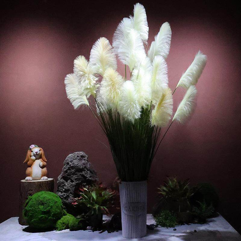 芦苇草仿真花客厅摆件干花室内装饰摆设狗尾巴草落地绿植造景假花