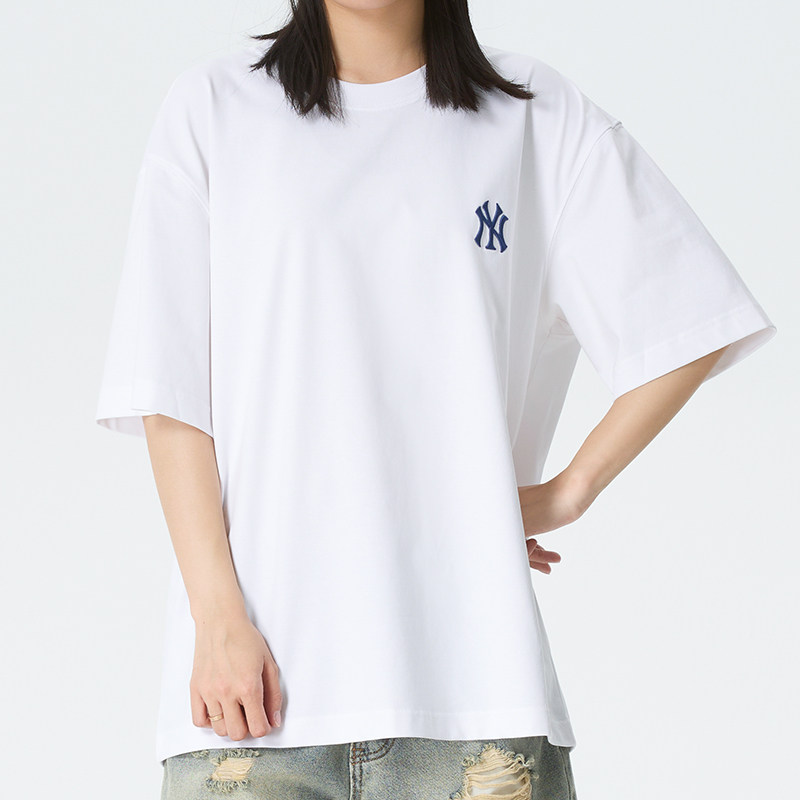 MLB男装女装2026夏季运动服纽约洋基系列圆领短袖t恤休闲上衣