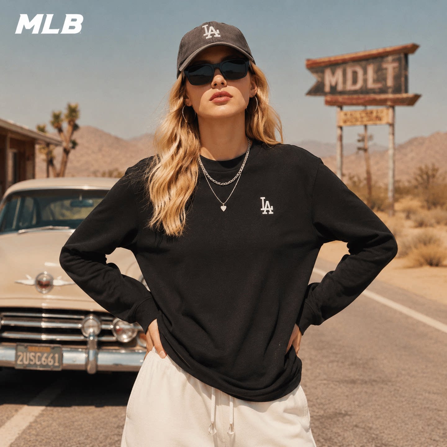 MLB男女款长袖T恤上衣运动服2026春秋款运动生活系列舒适百搭图片