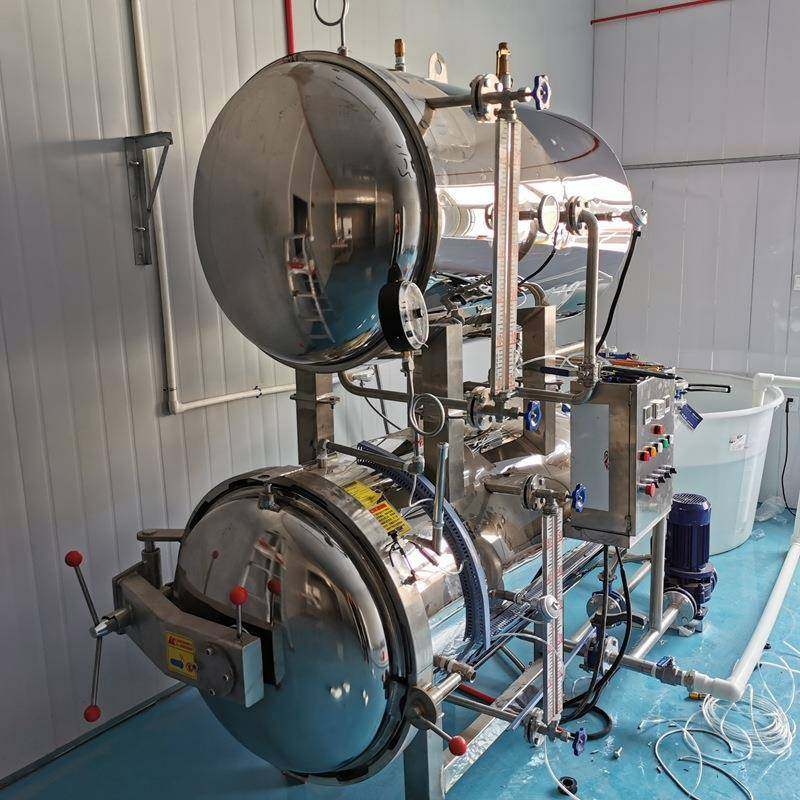 罐装食品高温喷淋杀菌锅玉米蒸煮灭菌釜牛肉豆干饮料杀菌设备