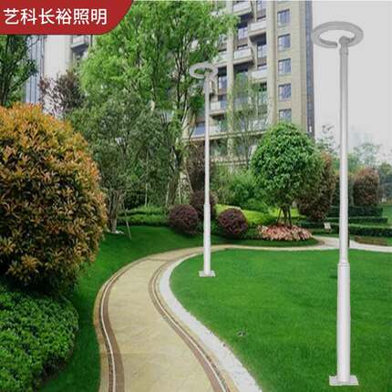 景观庭院灯户外防水草坪花园室外庭院别墅照明灯钢管灯led灯