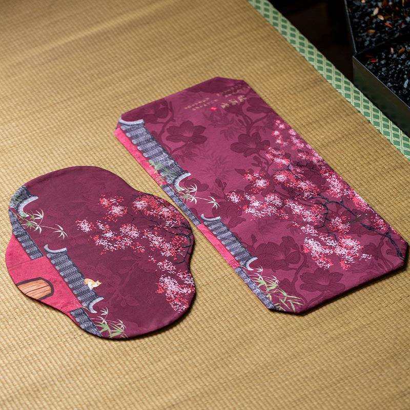 艺盛堂手工海棠云纱干泡席中式茶席茶桌布艺复古双面茶垫茶具配件,鲜花速递/花卉仿真/绿植园艺,割草机/草坪机,淘宝优惠券,粉丝福利购,淘宝优惠卷