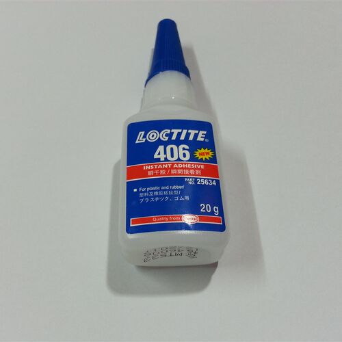 氟胶专用胶水 乐泰406胶水密封粘合耐高温粘氟胶橡胶塑料金属玻璃