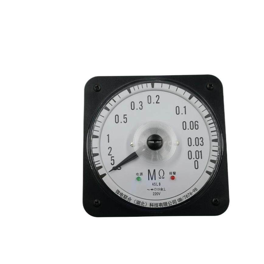 船用仪表报警绝缘检测仪表兆欧表45L8/45L9-MΩ高阻表110*110mm