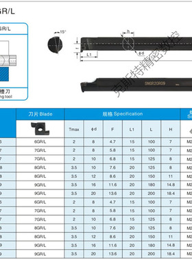 小孔内径槽刀杆SNGR08J07/10K07/10K08/12M08/16Q08/20R09 8GR