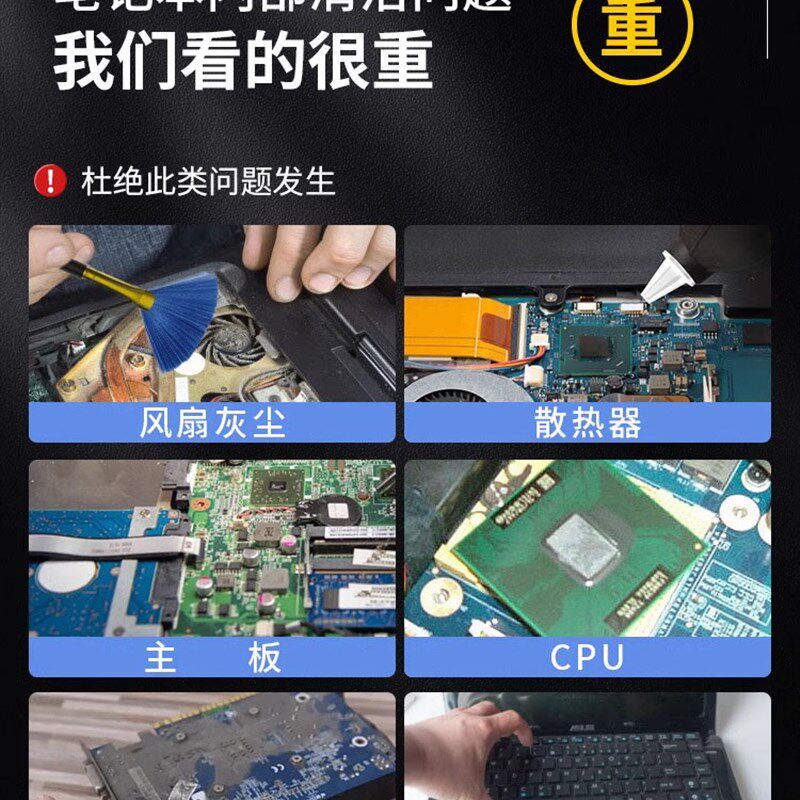 电脑工具螺丝刀套装电脑拆卸清理清洁风扇灰尘笔记本清灰工具套装