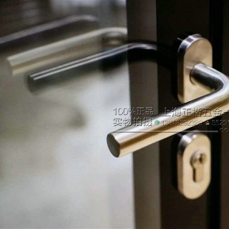 椭圆单弯执手锁 塑钢门锁 高隔断门锁 窄锁体分体锁 小锁体门锁
