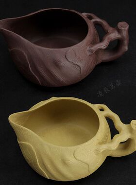 宜兴紫砂供春公道杯手工紫泥公杯精品茶道配件功夫茶具过滤分茶器