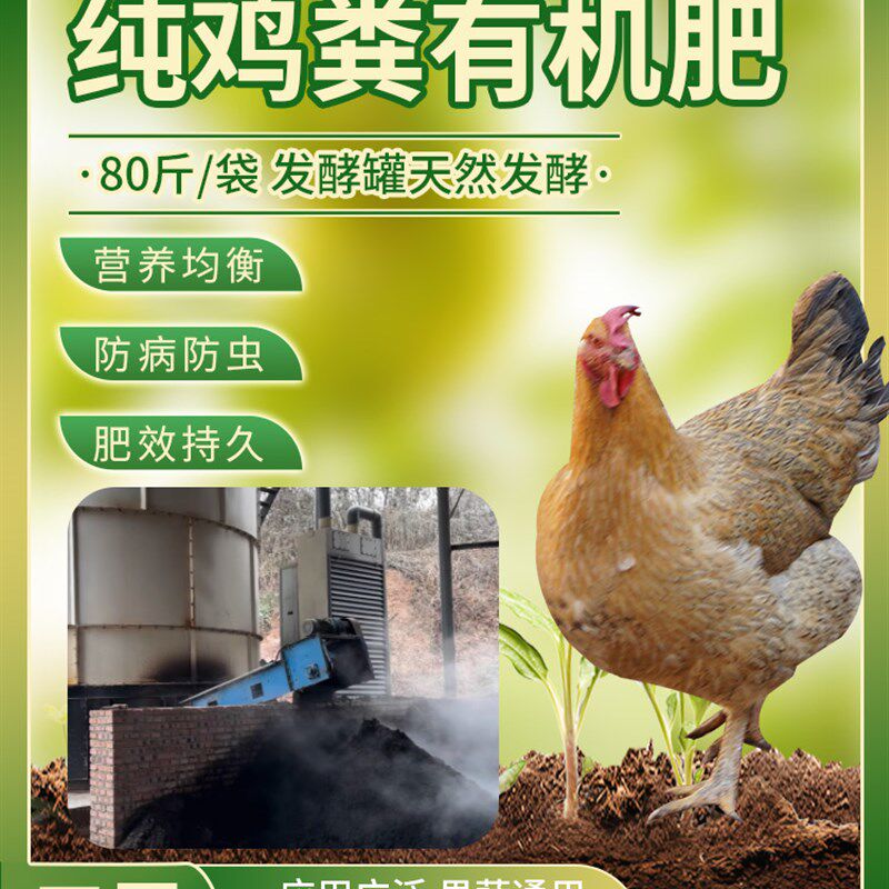 有机肥厂家直供纯鸡粪高温发酵罐发酵肥蔬菜花卉果树颗粒缓释肥料