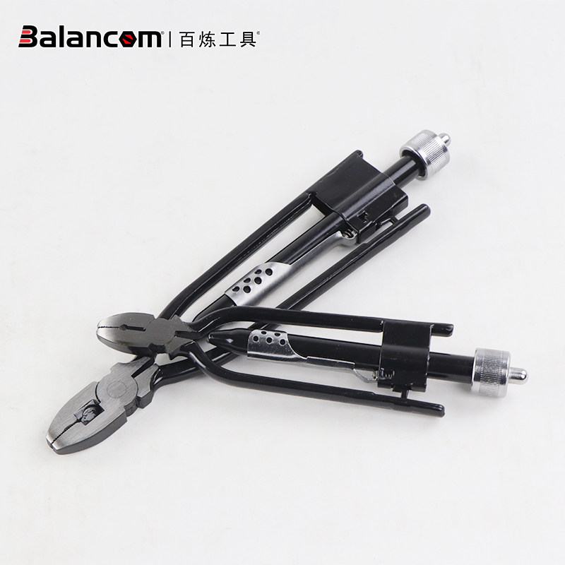 百炼工具工业级单双向绞线钳保险丝钳扭线钳紧线钳钳子