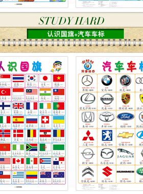 婴幼儿童无声挂图全套0-3岁宝宝早教拼音挂图启蒙看图识字认知卡