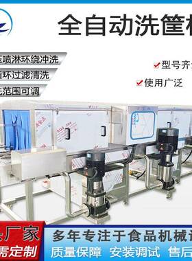 蔬菜塑料筐高压淋喷清洗设备工厂直供全自动烘干网盘周转筐洗框机