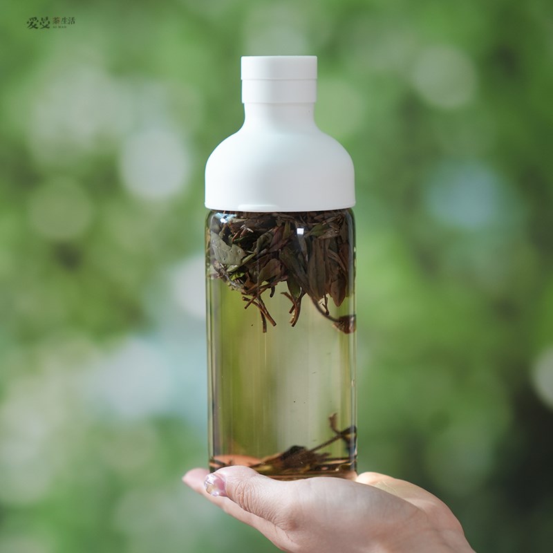 爱曼器加厚玻璃冷萃壶冷泡瓶过滤矽胶盖红茶单丛冷泡瓶大容量滤网