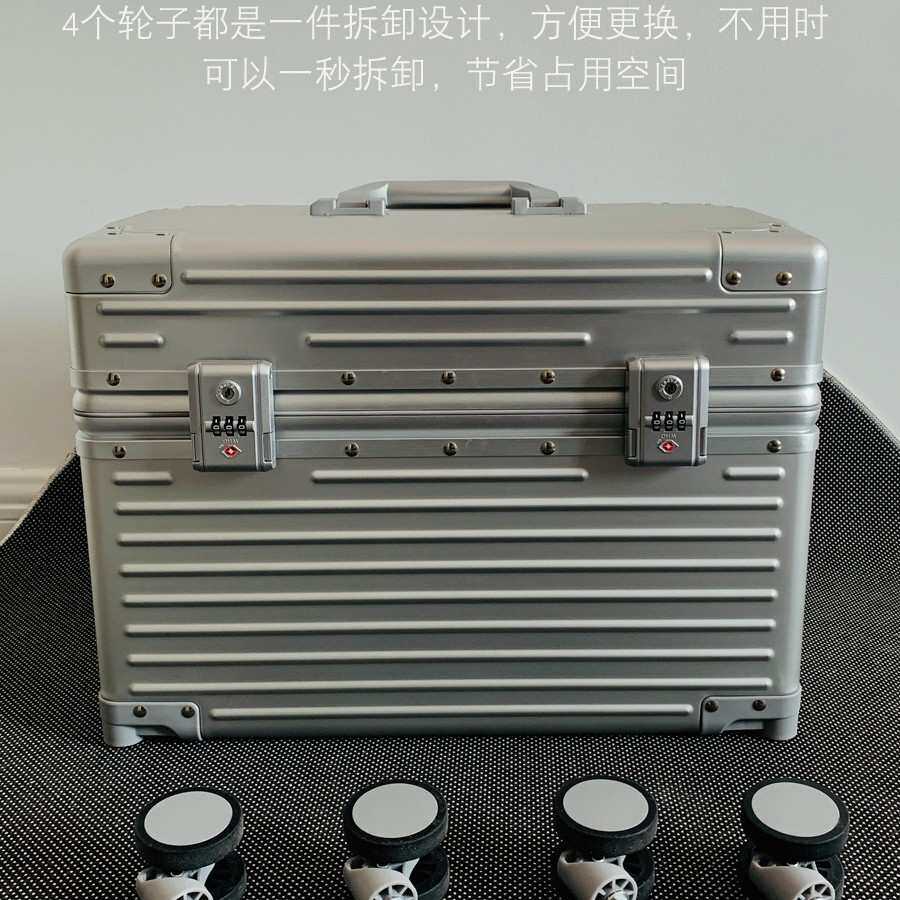 18寸铝框摄影机长箱男20寸行李箱登机箱22寸女上翻盖旅行拉杆箱