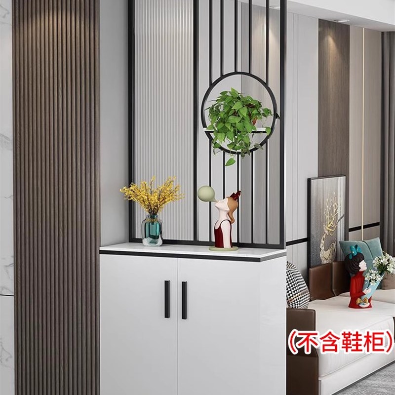 轻所入户半墙屏风厕奢厅物隔断玄关柜客置创意艺术现代洗手间遮挡