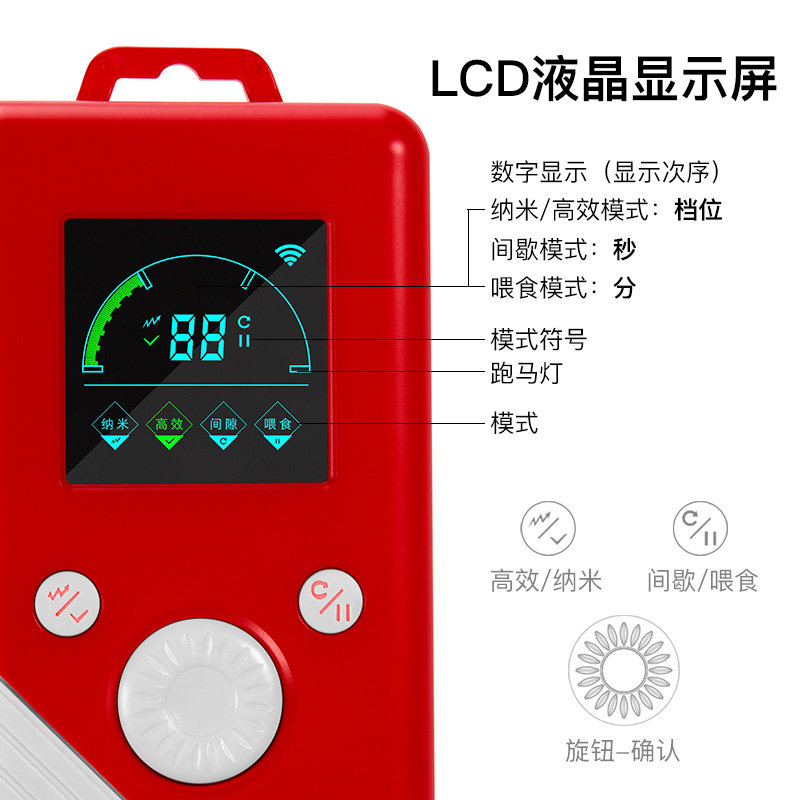 老鱼匠氧气泵超静音家用充氧泵水族箱大功率冲氧打氧机鱼缸增氧泵