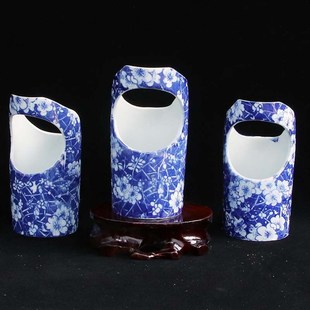 鸟用八哥鹩哥防甩鸟食杯手工陶瓷鸟用食碗绣眼八哥鹩哥鸟食罐