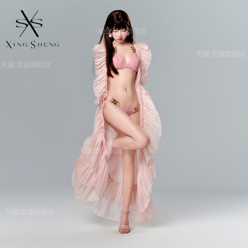 型盛泳衣女泡温泉时尚性感比基尼三点式长裙外搭罩衫沙滩海边度假