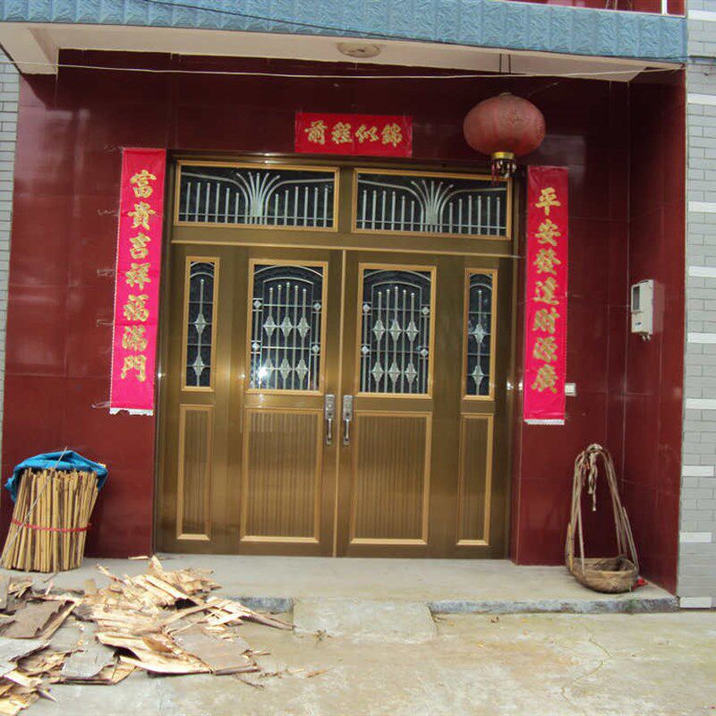 定做铝合金大门铝合金双开门铝合金四开门铝合金单门