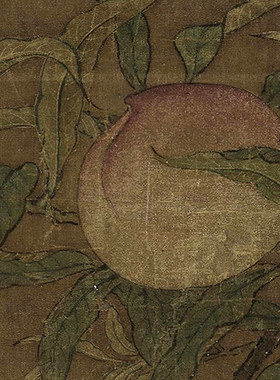 宋人寿鹿图传统工笔鹿画临摹范本中式吉祥装饰画艺术微喷绢布画心