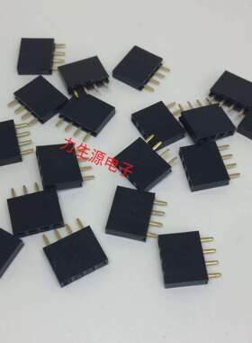 1X4P1*4P4P单排排母间距2.54MM直脚直针单排直插母座