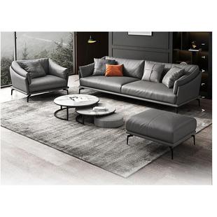 北欧现代客厅小户型整装科技布免洗别墅区意式客厅公寓住宅区沙发