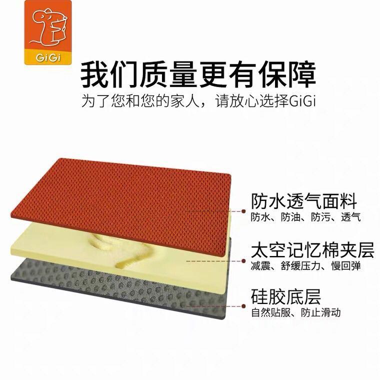 汽车坐垫 记忆棉免绑防滑震四季片黑色无靠背慢回弹座垫